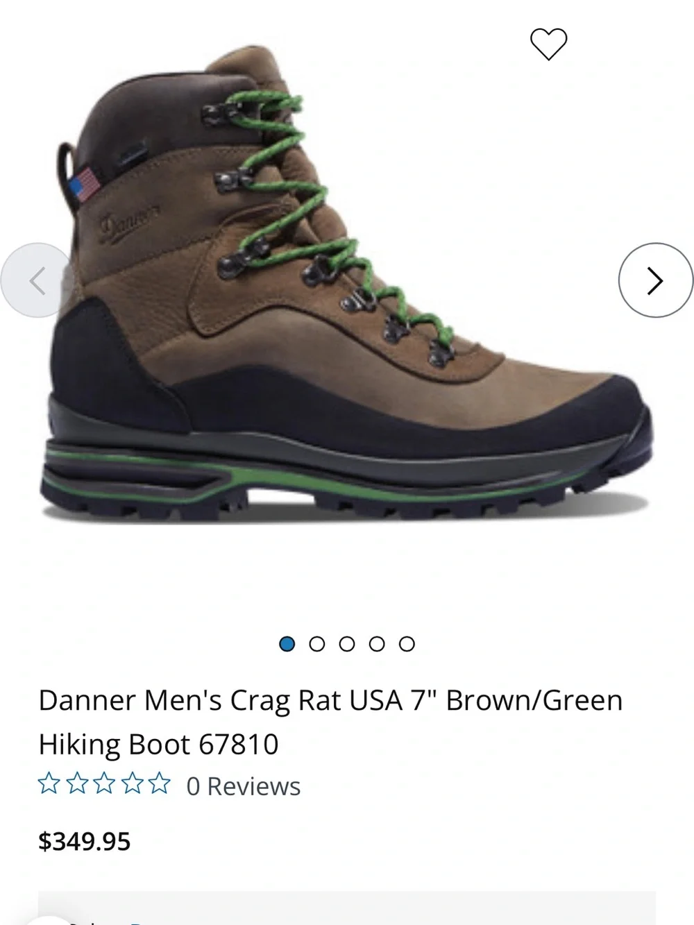 Danner Men's Crag Rat USA 12